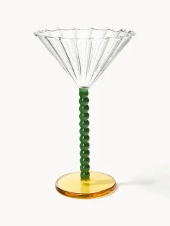 Online &k Amsterdam Verres à cocktail Perle, 2 pièces Transparent, vert foncé, orange