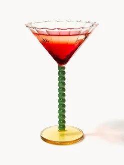 Online &k Amsterdam Verres à cocktail Perle, 2 pièces Transparent, vert foncé, orange
