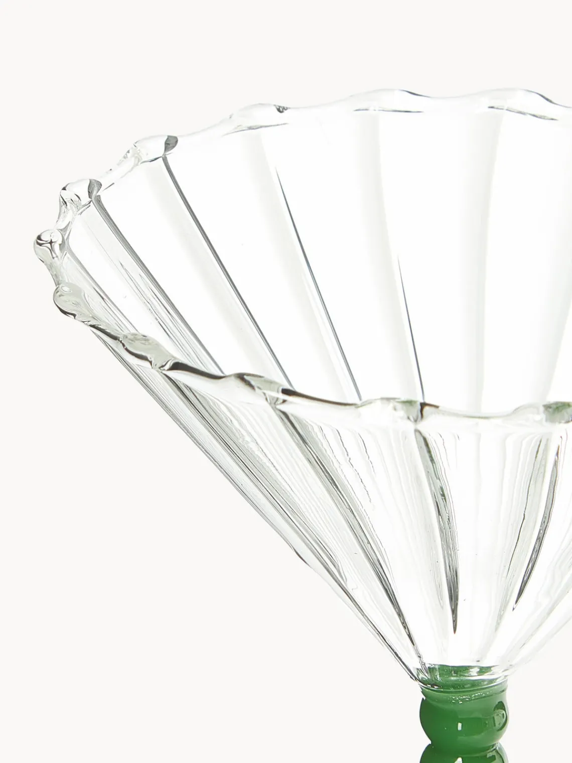 Online &k Amsterdam Verres à cocktail Perle, 2 pièces Transparent, vert foncé, orange
