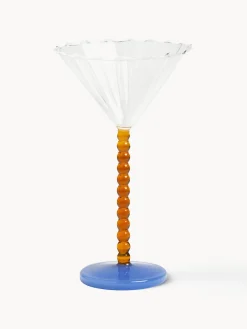 Sale &k Amsterdam Verres à cocktail Perle, 2 pièces Transparent, brun clair bleu