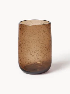 Sale Olsson & Jensen Verres à eau artisanaux avec bulles d'air Bari, 6 pièces Brun