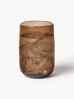 Sale Olsson & Jensen Verres à eau artisanaux avec bulles d'air Bari, 6 pièces Brun