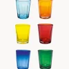 Outlet zafferano Verres à eau artisanaux Confezione, 6 élém.