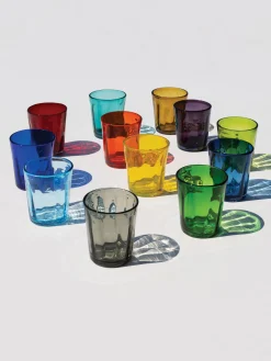 Outlet zafferano Verres à eau artisanaux Confezione, 6 élém.