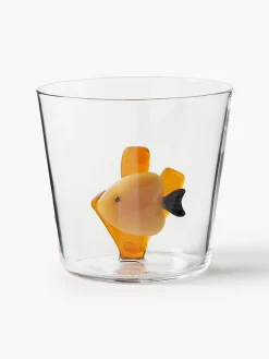 Clearance ICHENDORF Verres à eau artisanaux Marine Garden, 6 élém.