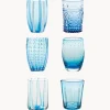 Hot zafferano Verres à eau artisanaux Melting, 6 élém.