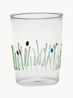 Hot zafferano Verres à eau artisanaux Quattro, 4 élém.