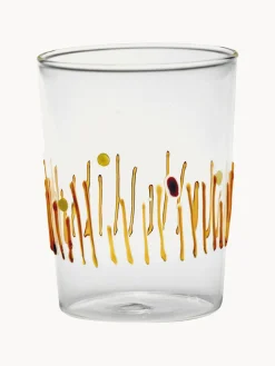 Hot zafferano Verres à eau artisanaux Quattro, 4 élém.