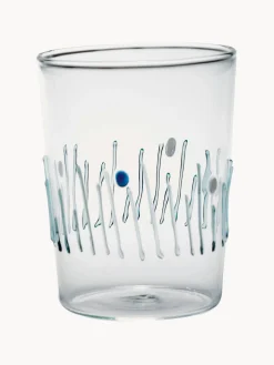 Hot zafferano Verres à eau artisanaux Quattro, 4 élém.