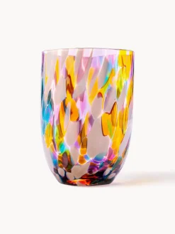 Clearance ANNA VON LIPA Verres à eau artisanaux Splash, 6 pièces