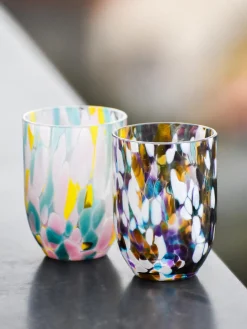Clearance ANNA VON LIPA Verres à eau artisanaux Splash, 6 pièces
