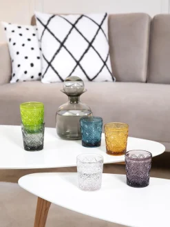 Online Villa D'Este Home Tivoli Verres à eau avec embossage décoratif Marrakech, 6 élém.