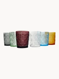 Online Villa D'Este Home Tivoli Verres à eau avec embossage décoratif Marrakech, 6 élém.
