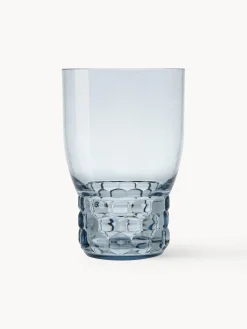 Online Kartell Verres à eau avec surface texturée Jellies, 4 pièces Bleu ciel, transparent
