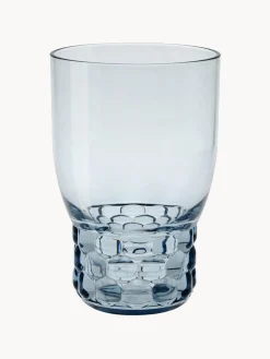 Online Kartell Verres à eau avec surface texturée Jellies, 4 pièces Bleu ciel, transparent