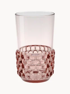 Discount Kartell Verres à eau avec surface texturée Jellies, 4 pièces Rose pâle