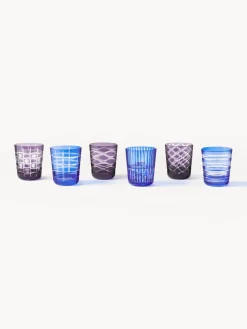Outlet Pols Potten Verres à eau Cobalt, 6 élém.