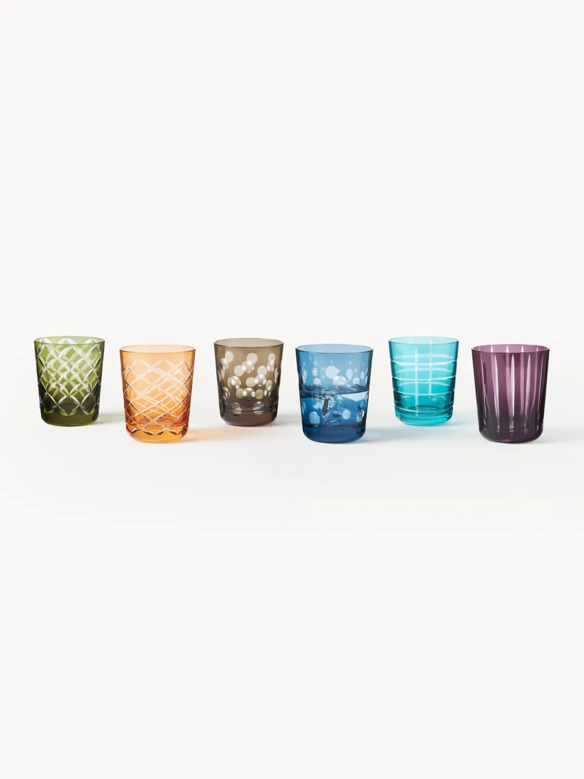 New Pols Potten Verres à eau Cuttings, 6 élém.