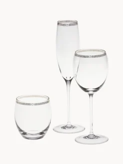 Clearance Armani Casa Verres à eau en cristal doré Dvorak, 6 pièces