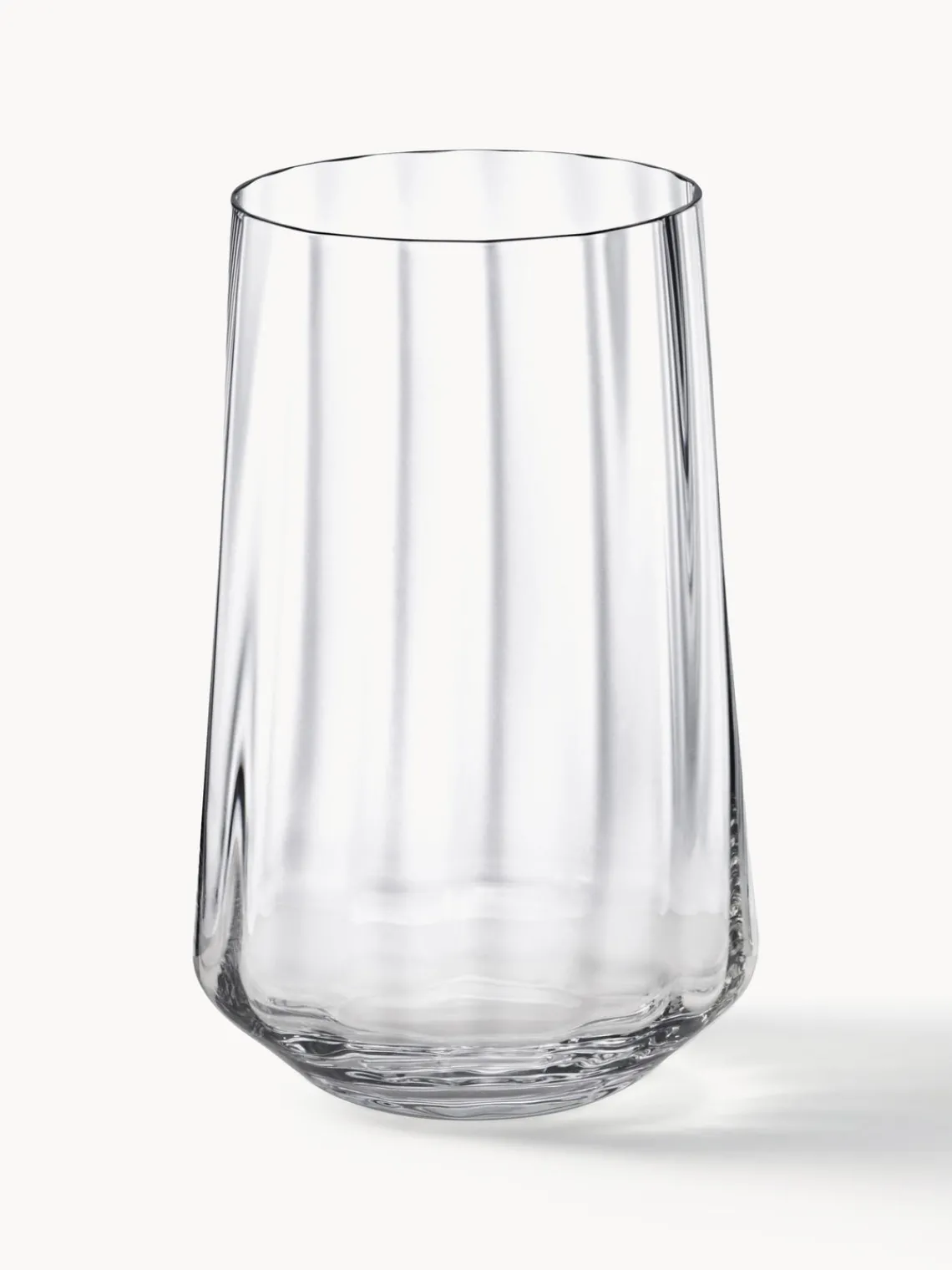 Clearance GEORG JENSEN Verres à eau en cristal strié Bernadotte, 6 pièces
