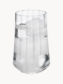Clearance GEORG JENSEN Verres à eau en cristal strié Bernadotte, 6 pièces