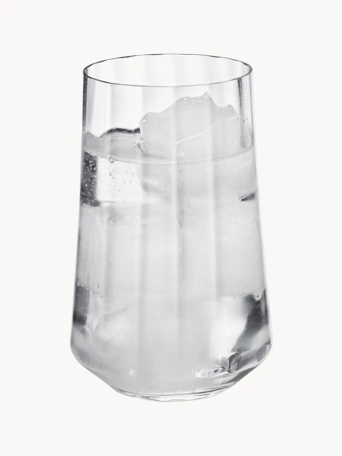 Clearance GEORG JENSEN Verres à eau en cristal strié Bernadotte, 6 pièces
