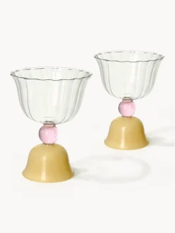 Best &k Amsterdam Verres à eau en verre borosilicate Tulip, 2 pièces