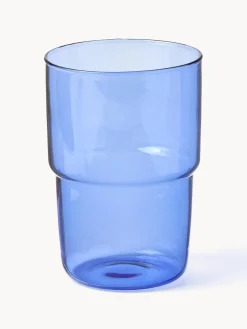 Outlet Lyngby Verres à eau en verre borosilicate Torino, 2 pièces Bleu, transparent