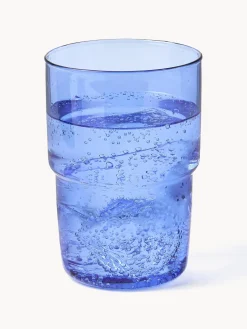Outlet Lyngby Verres à eau en verre borosilicate Torino, 2 pièces Bleu, transparent