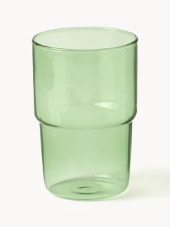 Fashion Lyngby Verres à eau en verre borosilicate Torino, 2 pièces Vert, transparent,