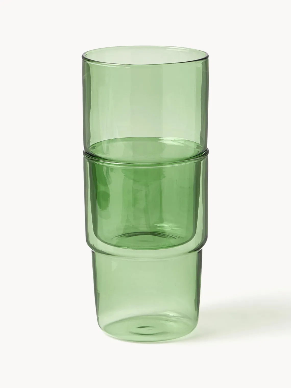 Fashion Lyngby Verres à eau en verre borosilicate Torino, 2 pièces Vert, transparent,