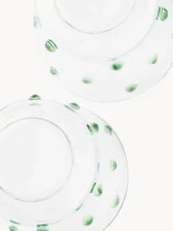 Online Pols Potten Verres à eau en verre borosilicate soufflé bouche Nob, 2 pièces Transparent, vert