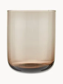New Bitossi Home Verres à eau en verre soufflé bouche Desigual, 6 élém. Multicolore, transparent