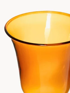 Online &k Amsterdam Verres à eau faits main en verre borosilicaté Eve, 2 pièces Orange, rose pâle transparent