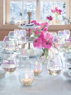Best Lsa International Verres à eau irisés soufflés bouche Pearl, 4 élém.