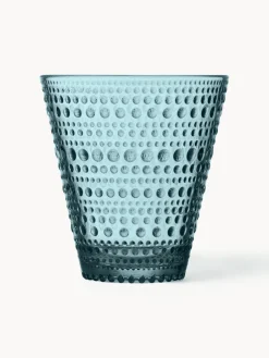 New iittala Verres à eau Kastehelmi, 2 pièces Turquoise, transparent