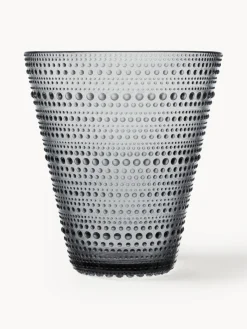 Discount iittala Verres à eau Kastehelmi, 2 pièces Gris foncé, transparent