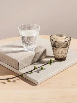 Discount iittala Verres à eau Kastehelmi, 2 pièces Gris foncé, transparent