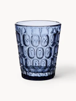 Hot Cote Table Verres à eau robustes à motifs embossés Optic, 6 pièces