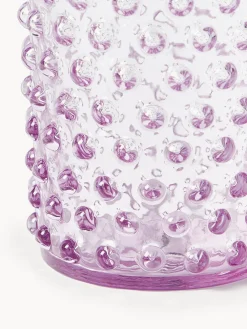 Online ANNA VON LIPA Verres à eau soufflés bouche Hobnail, 6 pièces Lilas, transparent