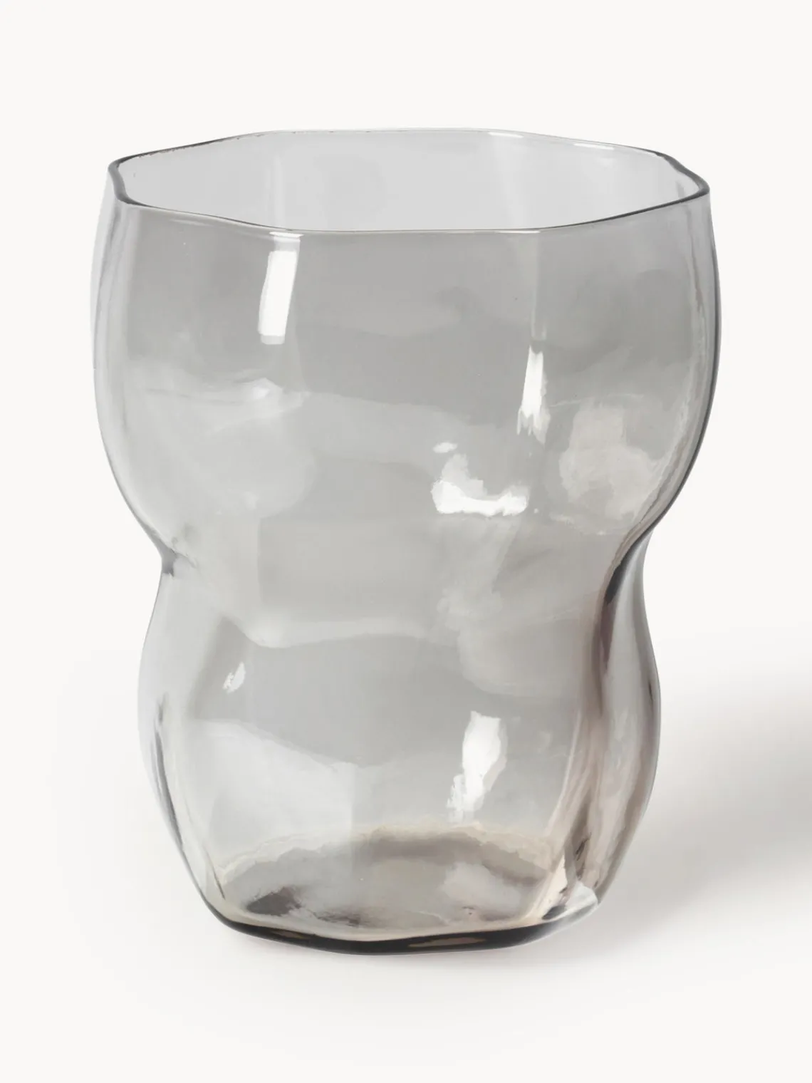 Hot Broste Copenhagen Verres à eau soufflés bouche Limfjord, 4 pièces Gris, transparent