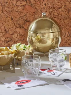 Discount Jonathan Adler Verres à eau soufflés bouche Oculus, 4 pièces