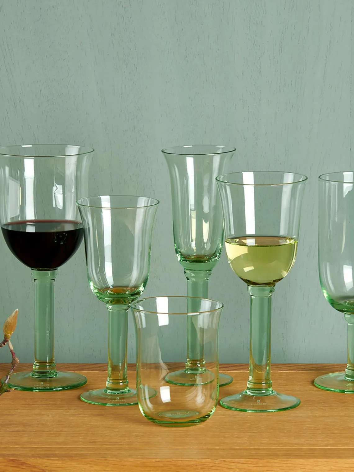 Hot LAMBERT Verres à eau soufflés bouche Corsica, 6 pièces