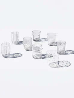 New zafferano Verres à eau soufflés bouche Melting, 6 élém.