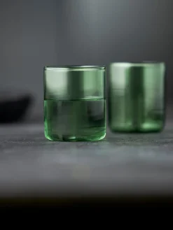 Discount Lyngby Verres à liqueur en verre borosilicate Torino, 2 pièces Vert, transparent,