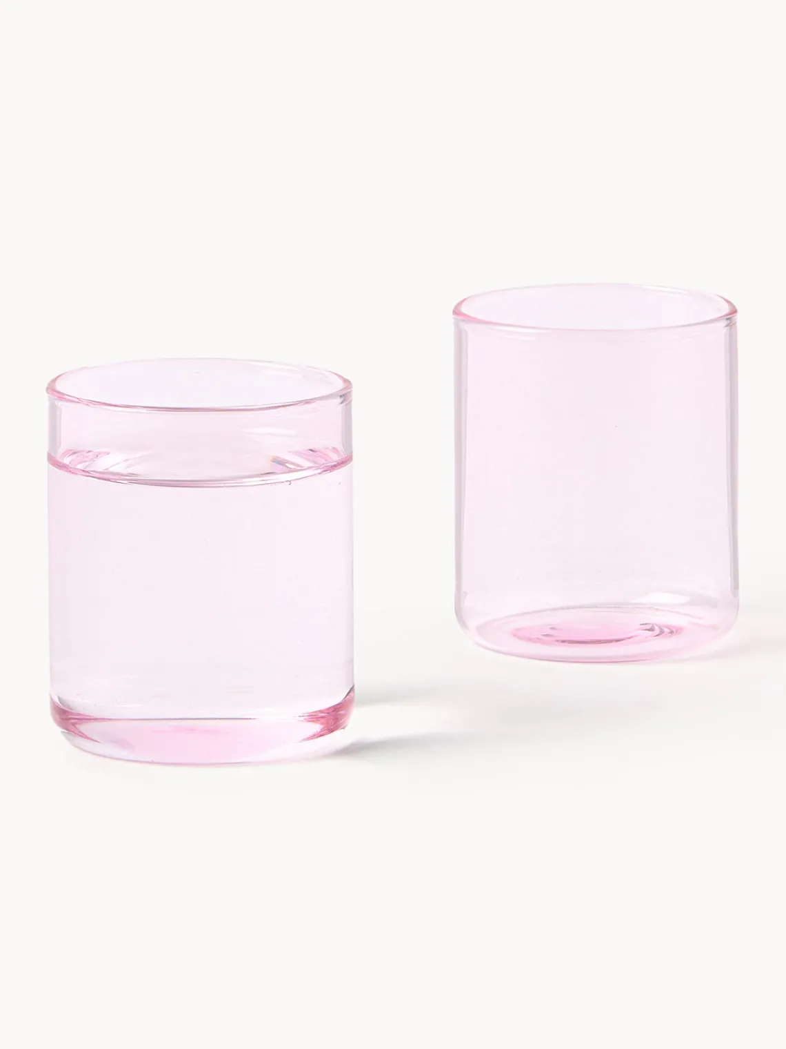 Fashion Lyngby Verres à liqueur en verre borosilicate Torino, 2 pièces Rose pâle, transparent