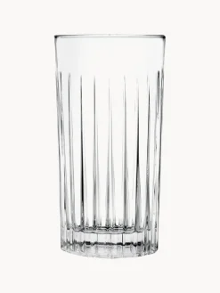 Fashion RCR Verres à long drink en cristal avec embossage décoratif Bichiera, 4 élém.