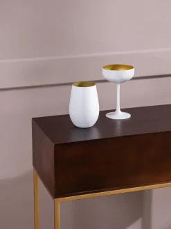 Discount Stölzle Lausitz Verres à long drink en cristal Elements, 6 pièces Blanc, doré