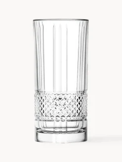 Online RCR Verres à long drink en cristal avec relief Brillante, 6 pièces