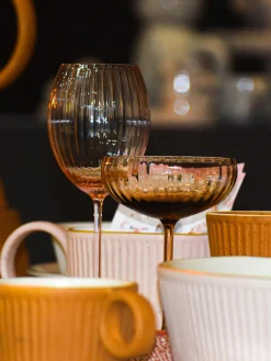 Fashion ANNA VON LIPA Verres à vin blanc artisanaux Lyon, 2 pièces Terracotta